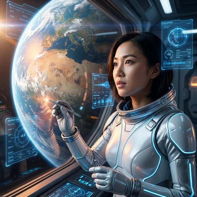 Same character in sci-fi setting